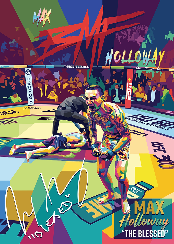 Max Holloway Victory Pop Art