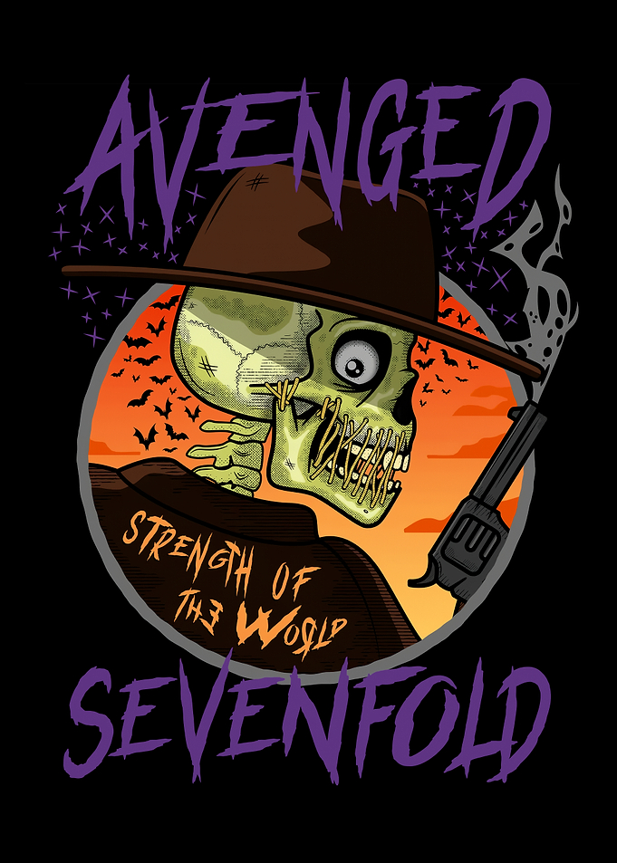 Avenged Sevenfold Skeleton Cowboy