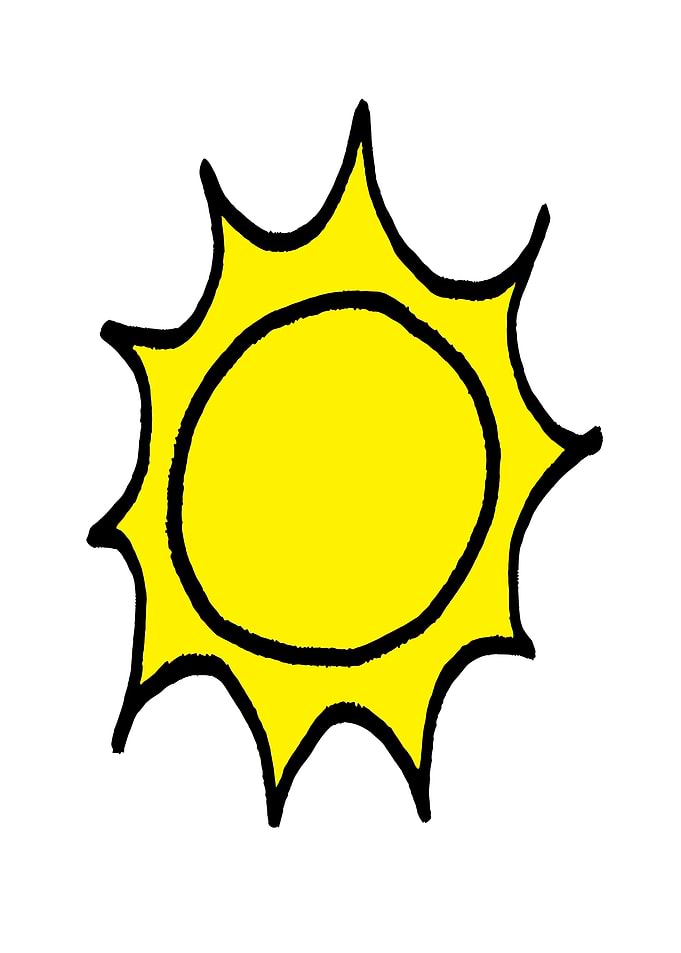 Yellow Sun Icon