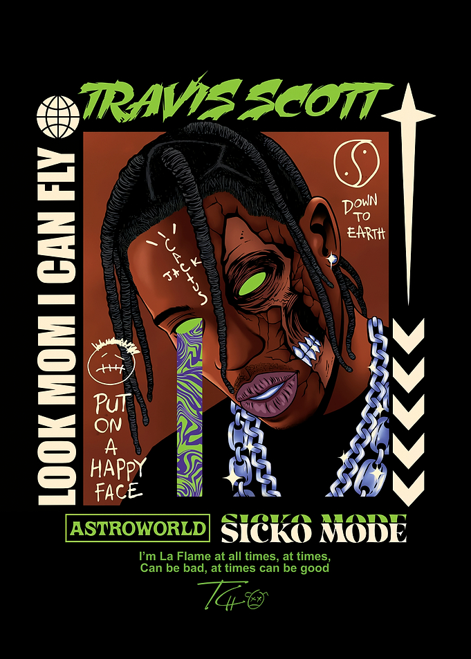Travis Scott 'Sicko Mode' Artwork