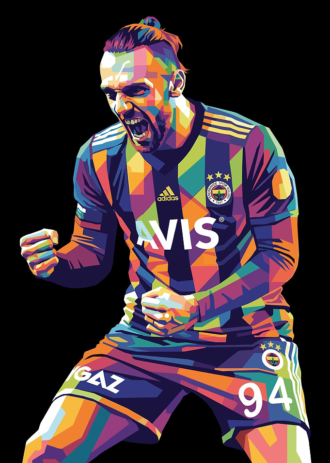 Vedat Muriqi Celebration Pop Art