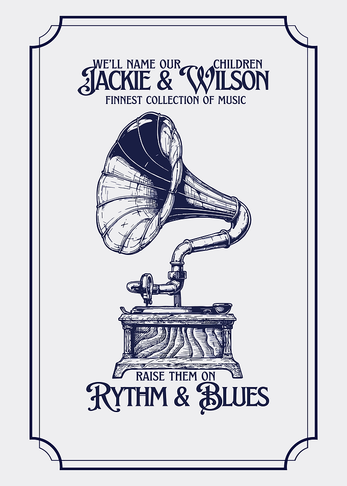 Jackie & Wilson Rhythm & Blues Vintage Poster