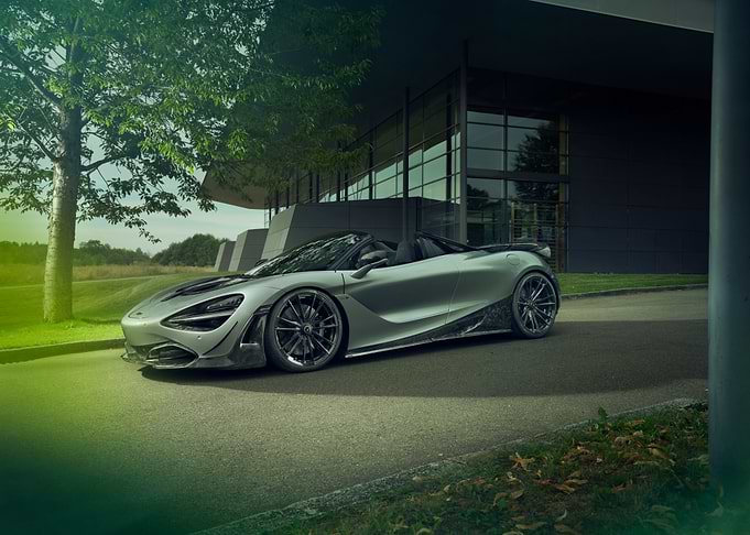 Silver McLaren Convertible Sports Car