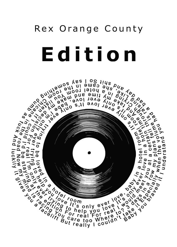 Rex Orange County Edition Vinyl Record