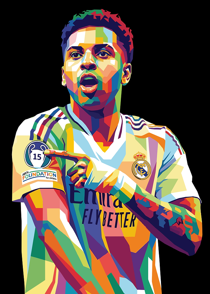 Rodrygo Goes Pop Art Portrait