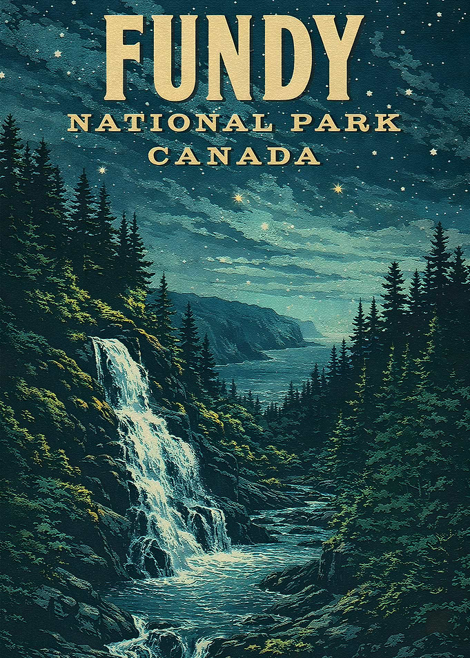 Fundy National Park Vintage Poster