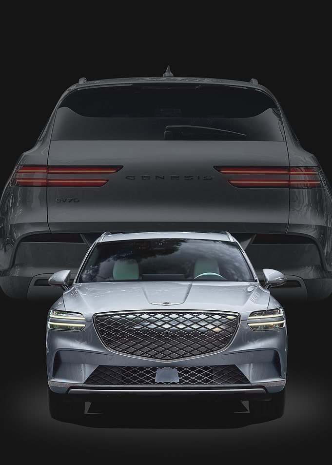 Genesis GV70 Front and Rear View