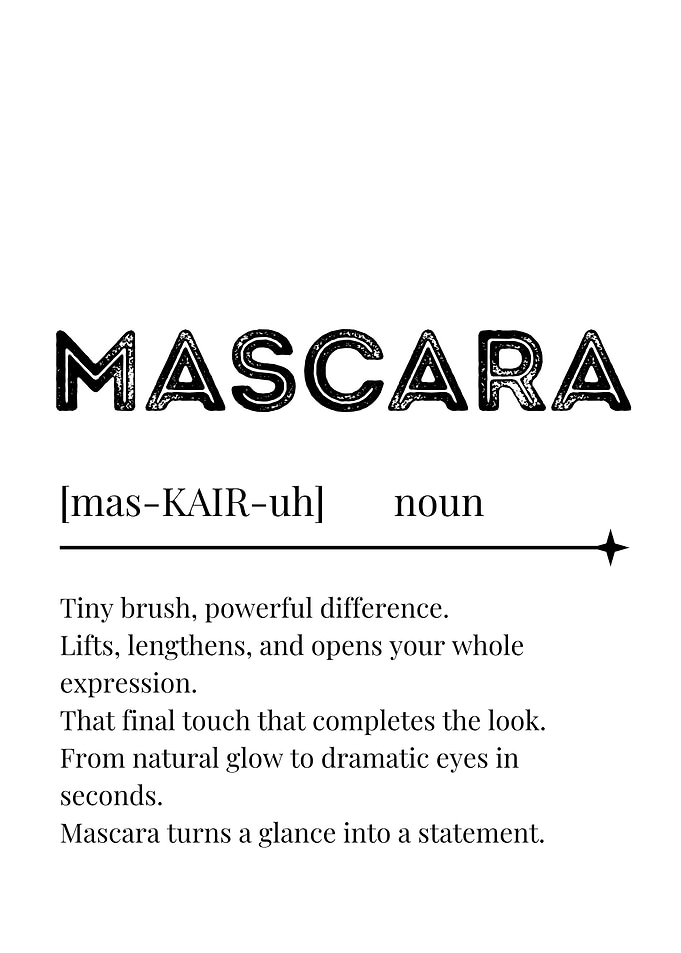 Mascara Definition Art
