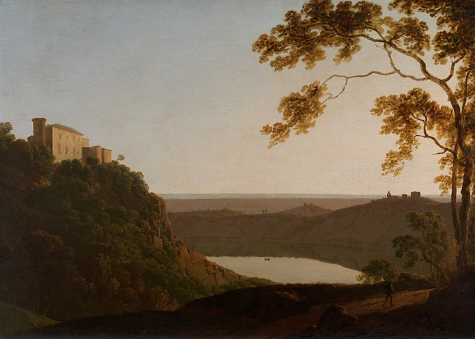 Italian Landscape with Castle and Lake