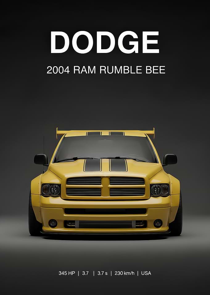 yellow Dodge Ram Rumble Bee