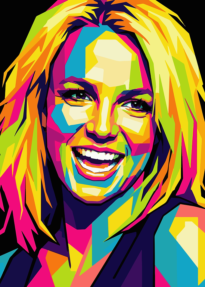 Britney Spears Pop Art Portrait