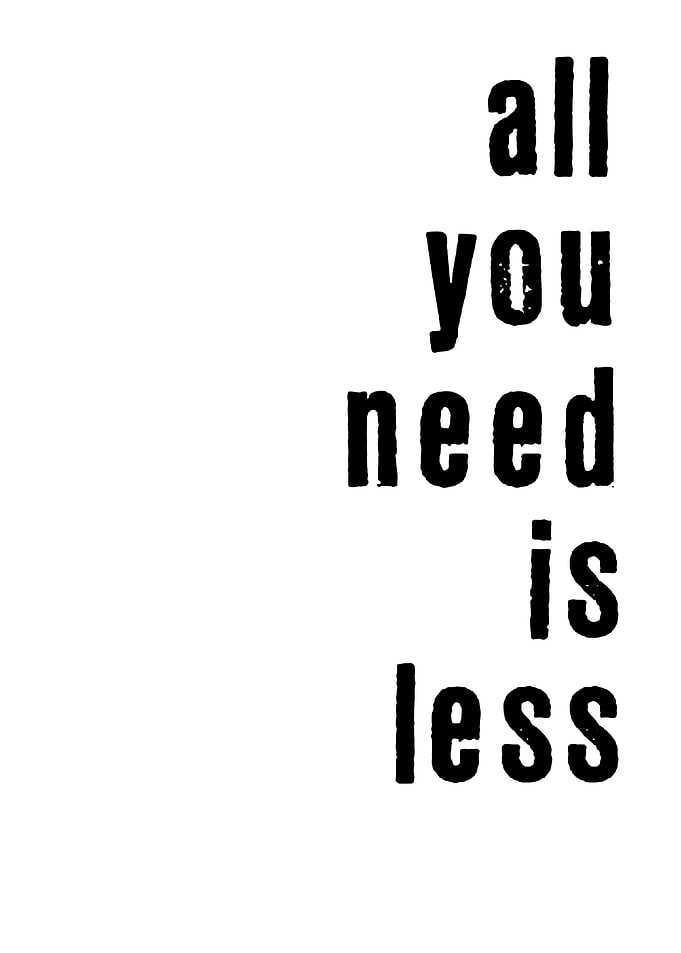 All You Need Is Less Text Art