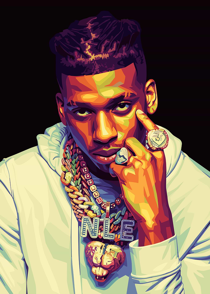 NLE Choppa Pop Art Portrait
