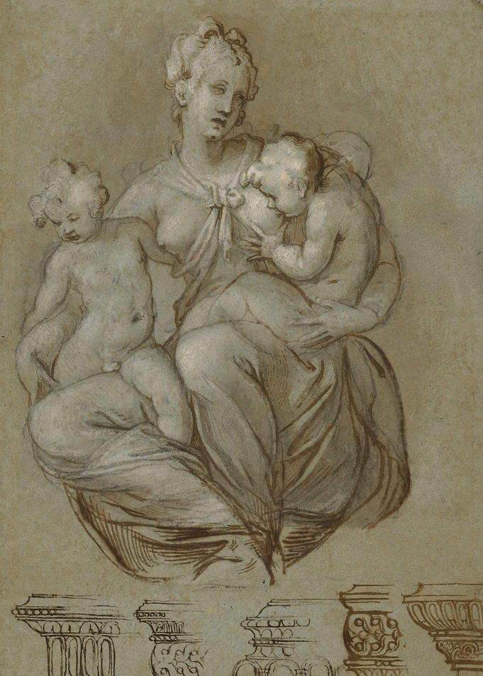 Madonna and Child with Two Putti