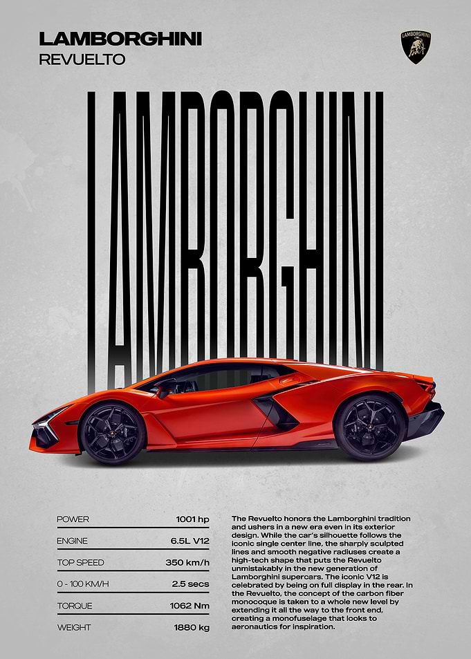 Lamborghini Revuelto Poster