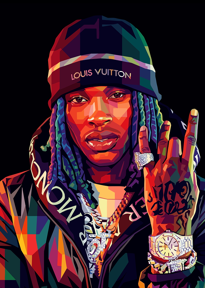 King Von Pop Art Portrait