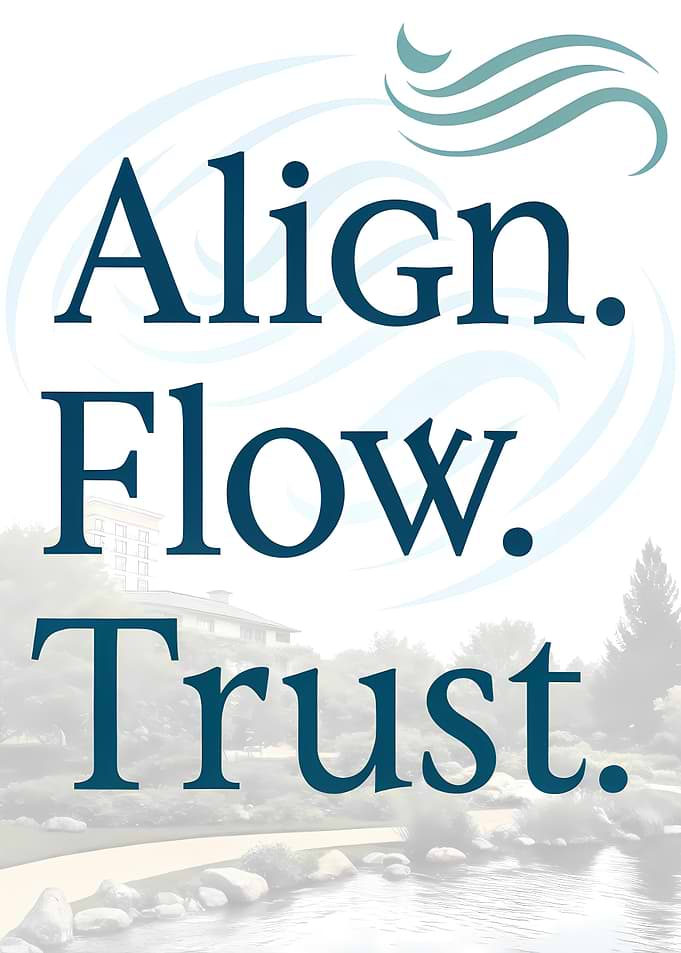 Align Flow Trust inspirational text