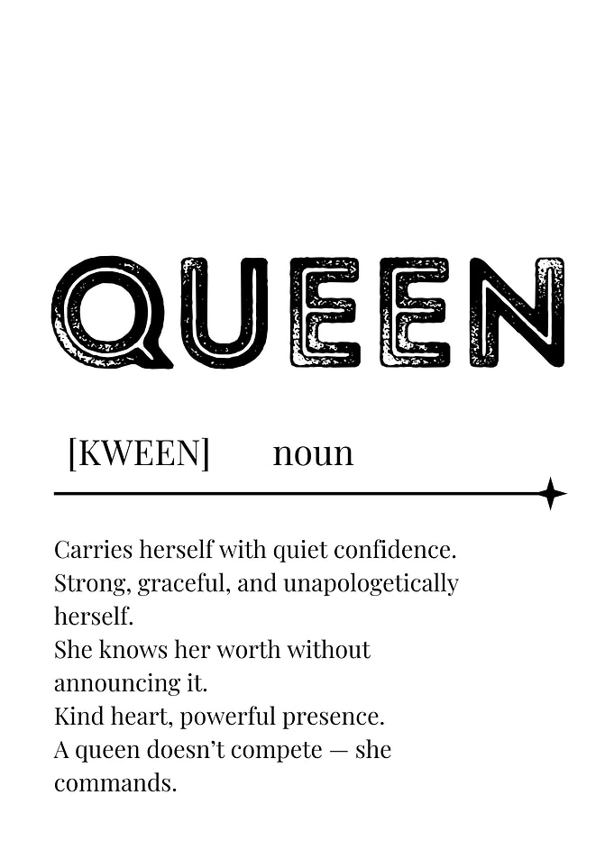 Queen Definition Poster