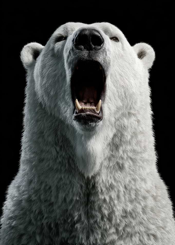 Polar Bear Roaring