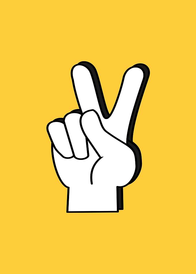 Peace Sign Hand Gesture