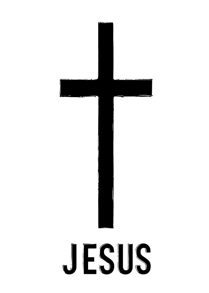 Jesus Cross and Text