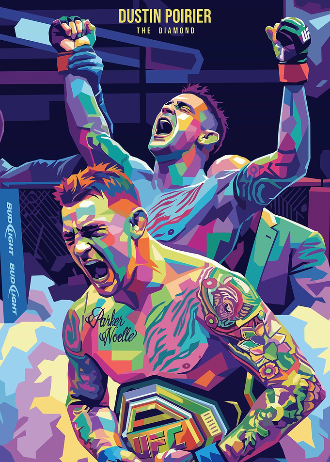 Dustin Poirier UFC Champion Pop Art