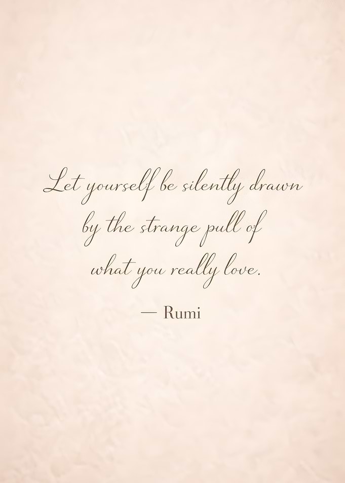 Rumi quote on love
