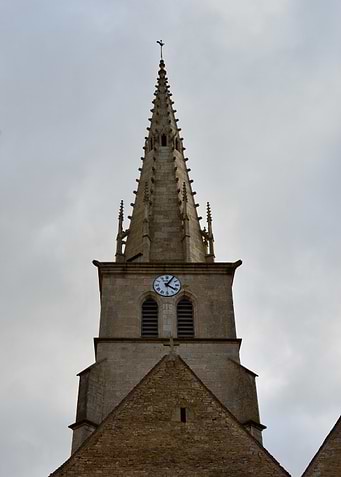 Church Steeple with Clock