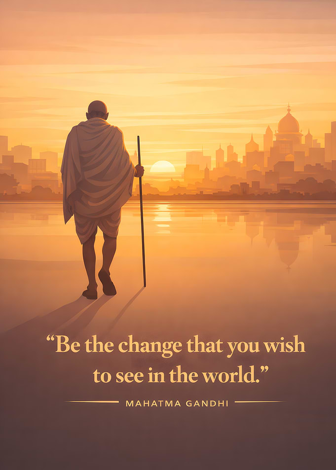 Gandhi's Inspirational Quote