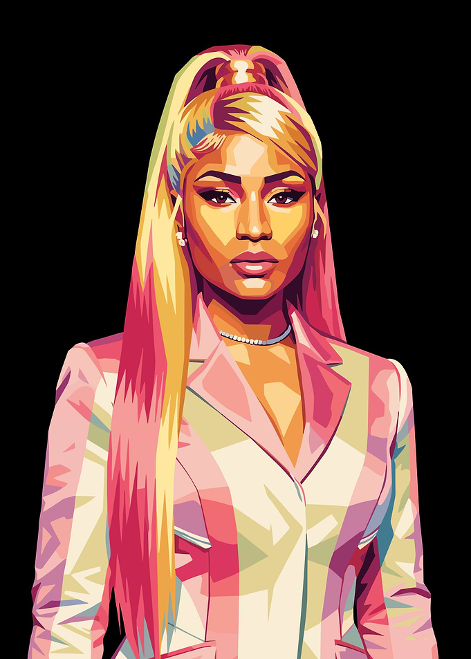 Nicki Minaj Pop Art Portrait