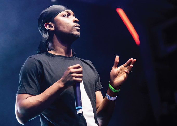 Rapper Performing on Stage jme
