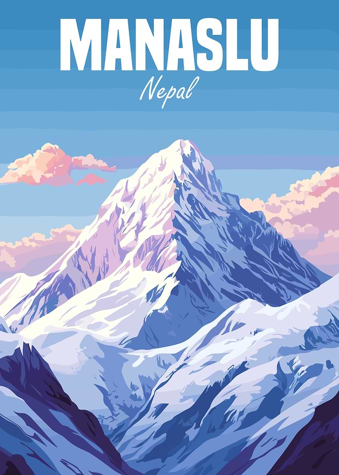 Manaslu Mountain Nepa