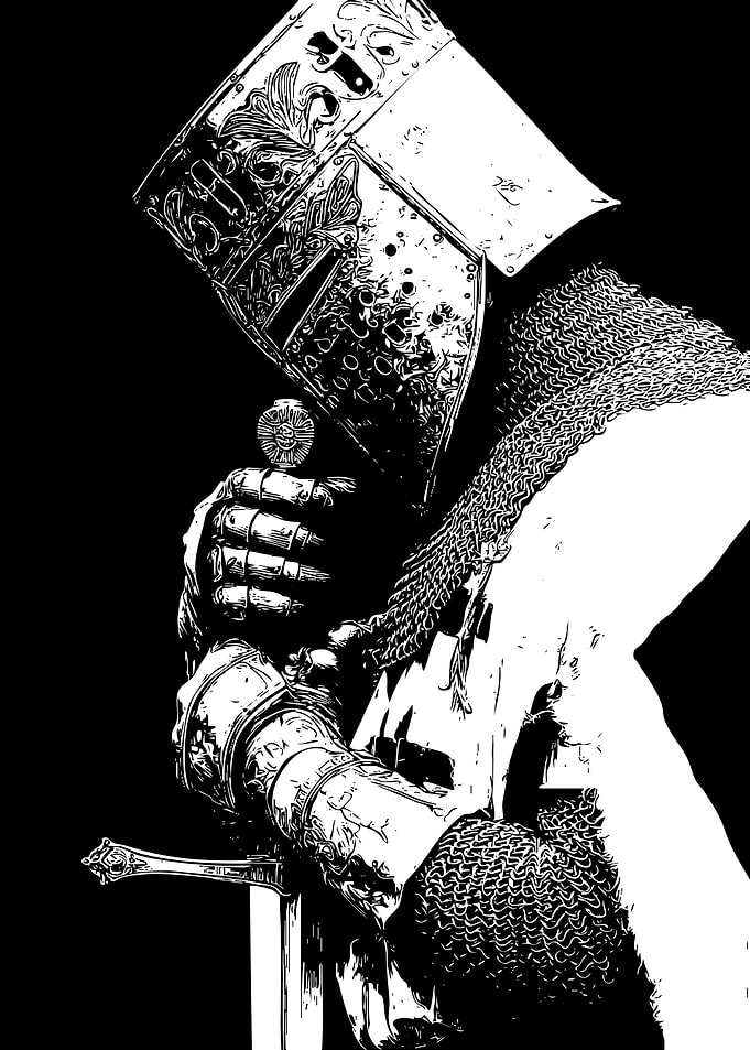 Knight Holding Sword