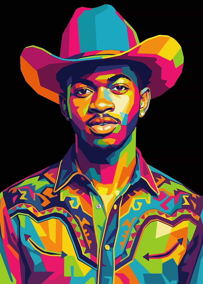 Colorful Portrait of Lil Nas X