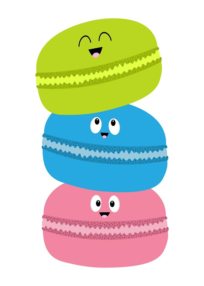 Stack Of Cute Macarons