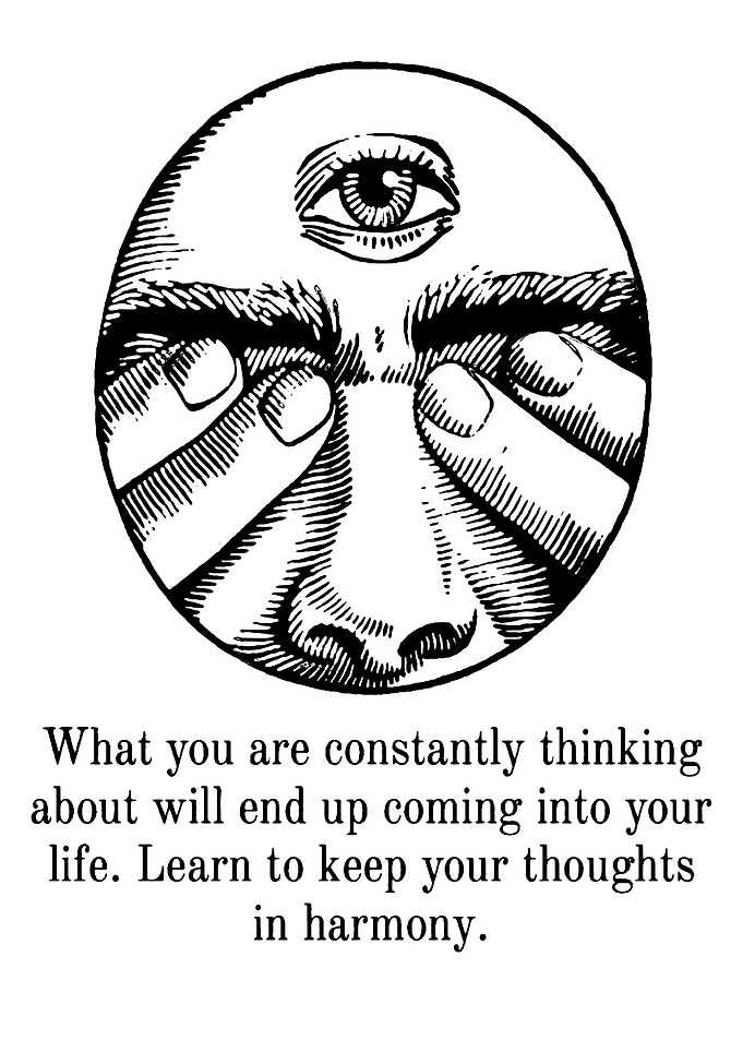 Third Eye Face with Inspirational Quote