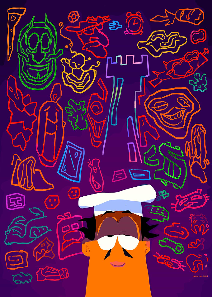Pizza Tower Video Game Art – Peppino