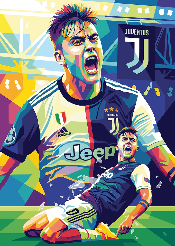 Paulo Dybala Juventus Pop Art