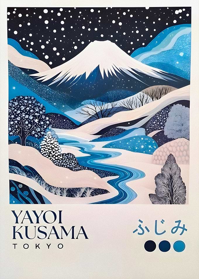 Yayoi Kusama Fuji Snowscape