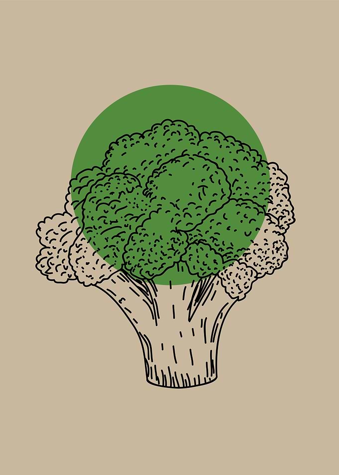 Broccoli with Green Circle