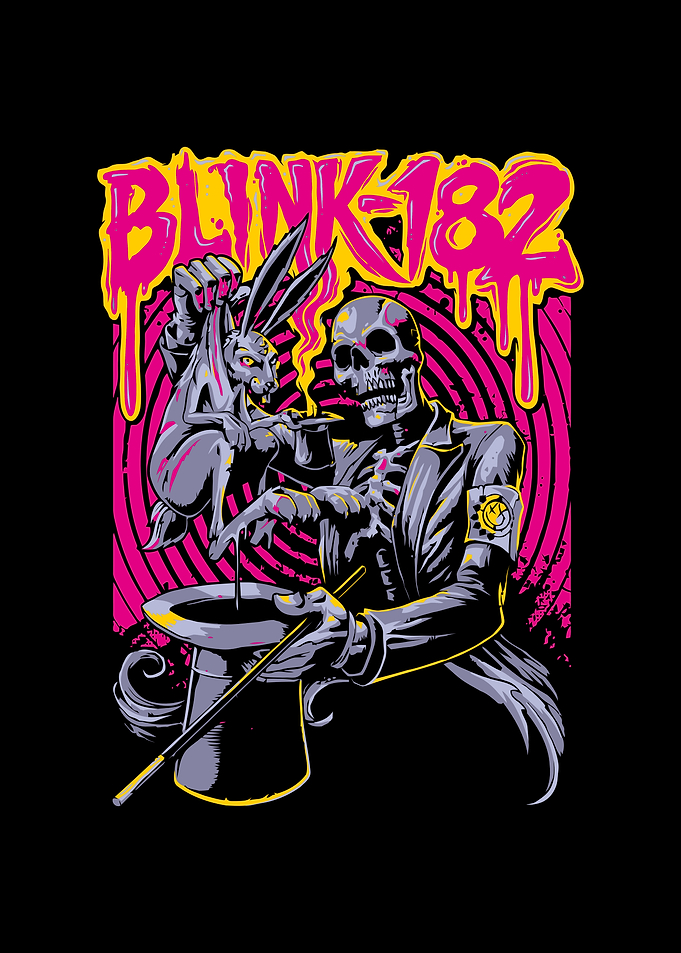 Blink-182 Skeleton Magician Rabbit