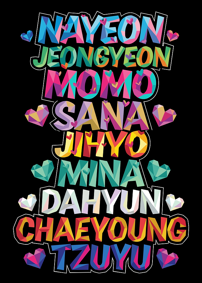 K-Pop Group TWICE Member Names