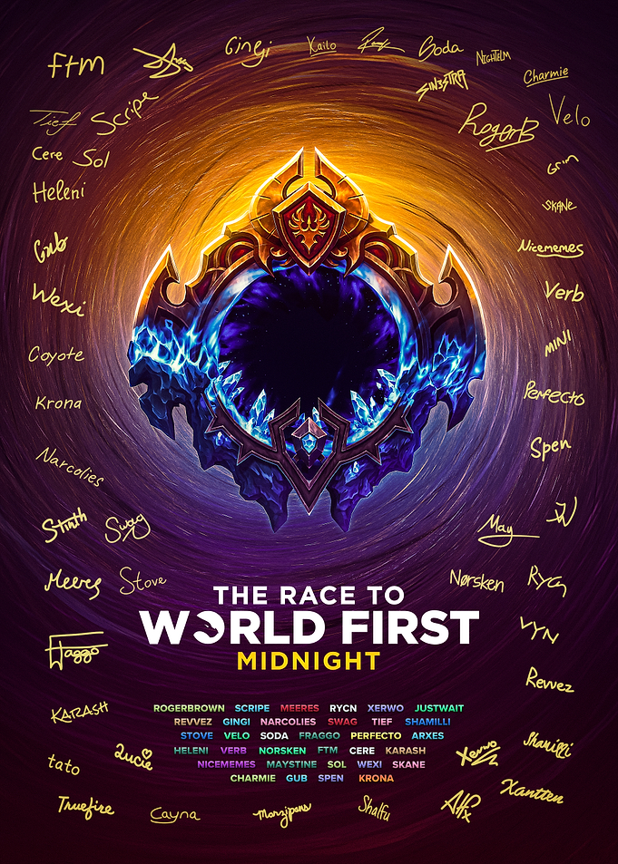 Race to World First Midnight Portal Signed