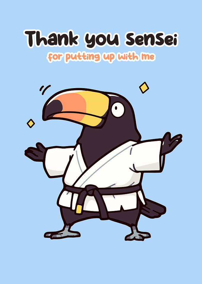 Toucan in Karate Gi