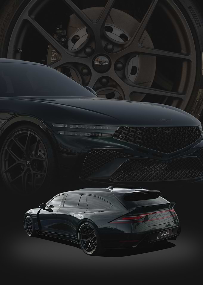 Dark Green Genesis G90 Sport Wagon