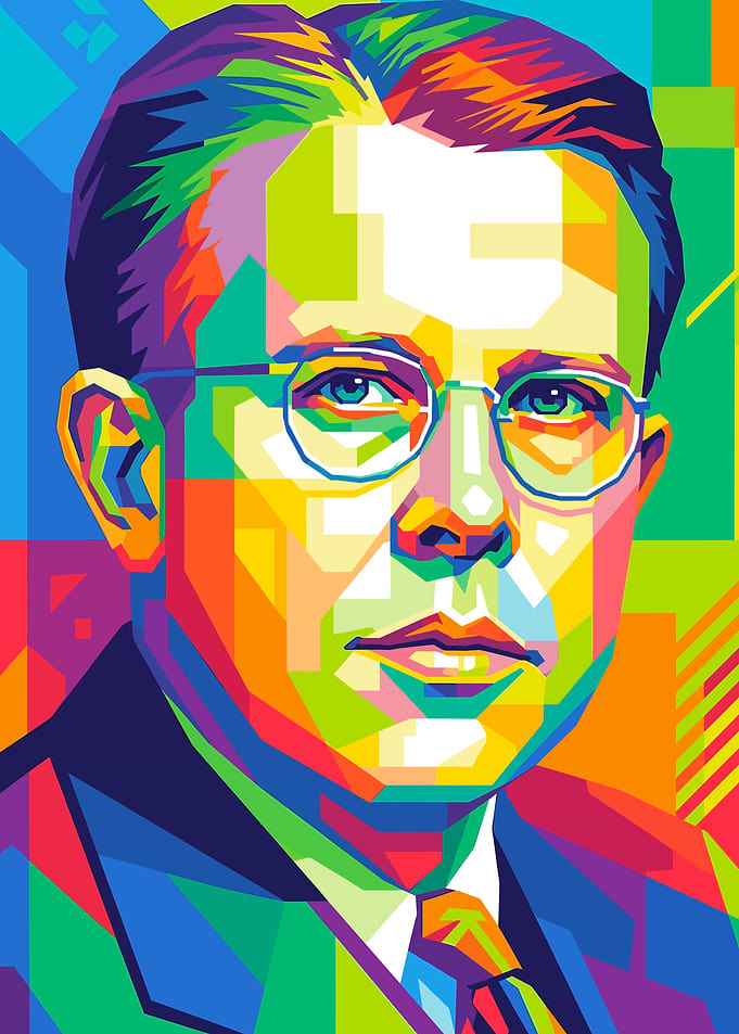 Ernest O. Lawrence Colorful Portrait