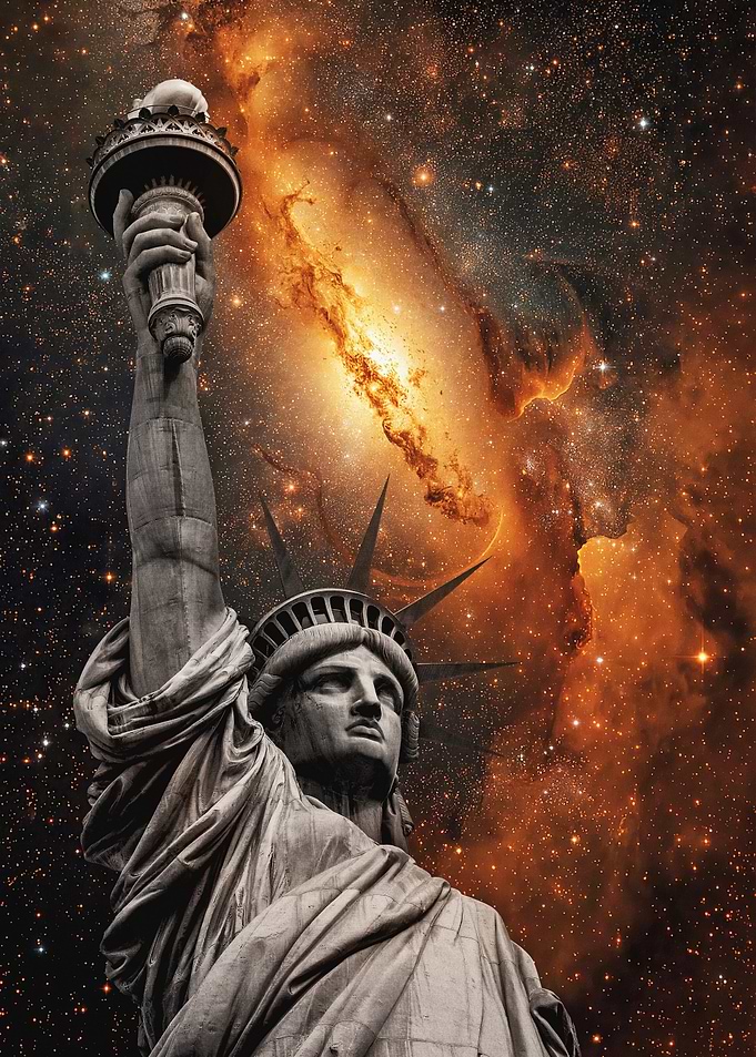 Statue of Liberty in Space