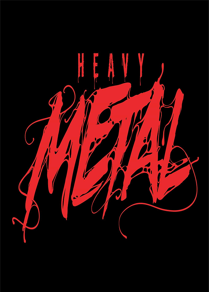 Heavy Metal Text Art