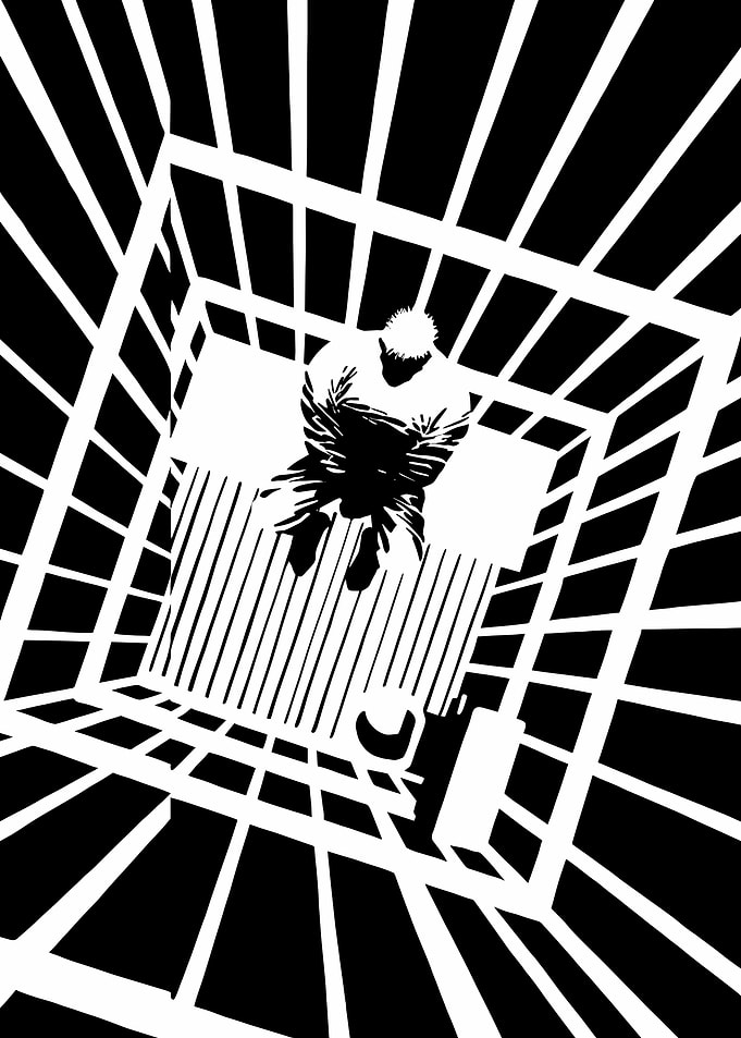 Man in a Cage