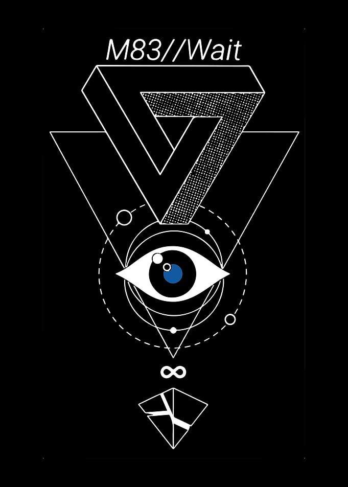 M83 Wait Geometric Eye Symbol